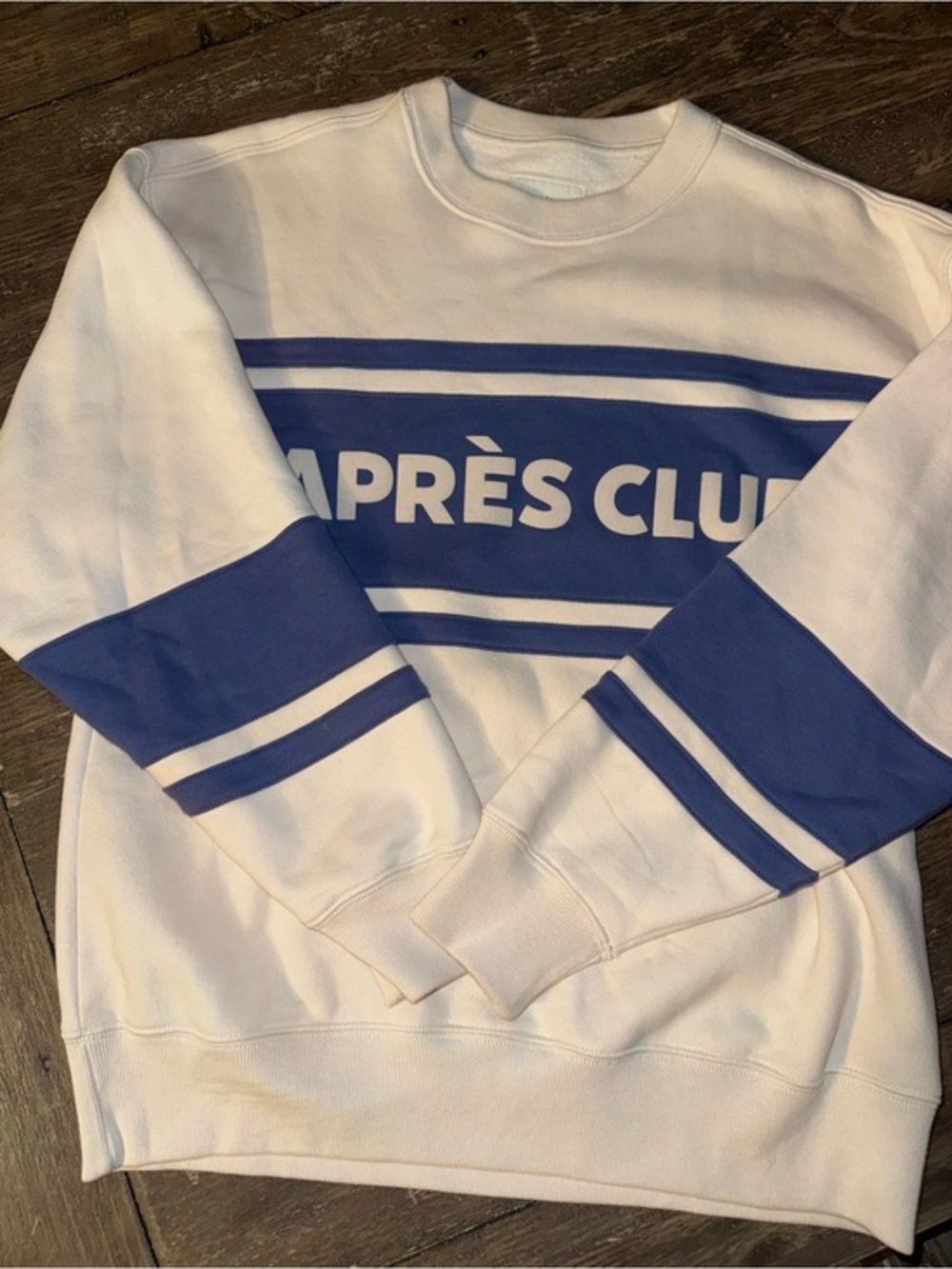Abercrombie & Fitch Après Club Oversized Sunday Crew Sweatshirt, Size Small EUC